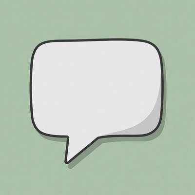 Blank Speech Bubble Illustration