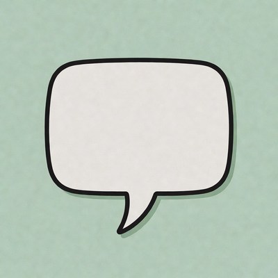 Blank Speech Bubble Illustration