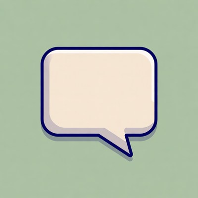 Blank Speech Bubble Illustration
