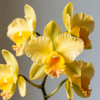 Yellow Phalaenopsis Orchid Bloom