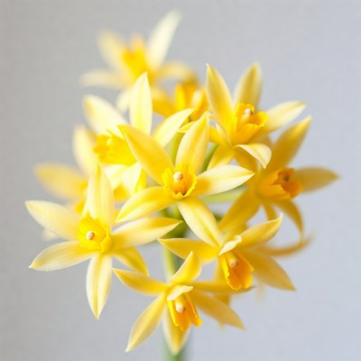 Cluster of Bright Yellow Daffodils