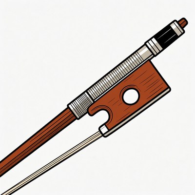 Violin Bow Illustration