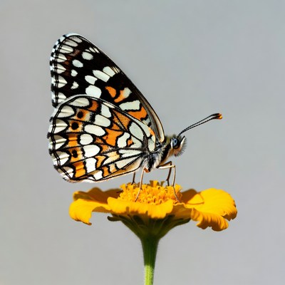 Orange-tip Butterfly on Yellow Flower
