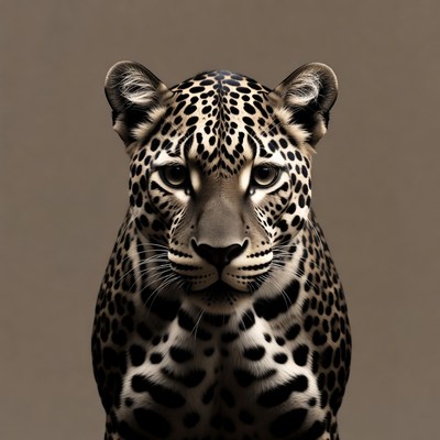 Leopard close-up portrait
