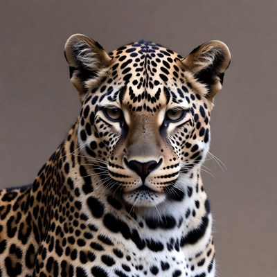 Leopard staring at camera