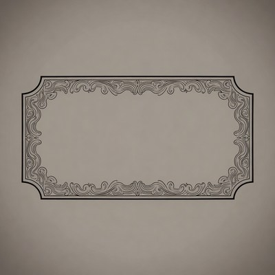 Ornate Blank Frame Border