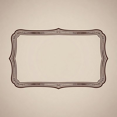 Vintage Ornate Empty Frame
