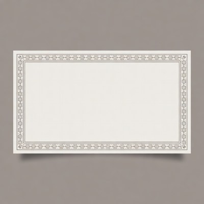 Ornate Blank Certificate Frame