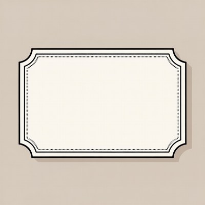 Blank ornate white frame
