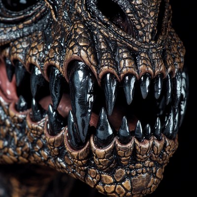 Roaring Dragon Head Closeup