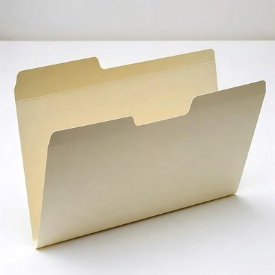 Open yellow manila folder
