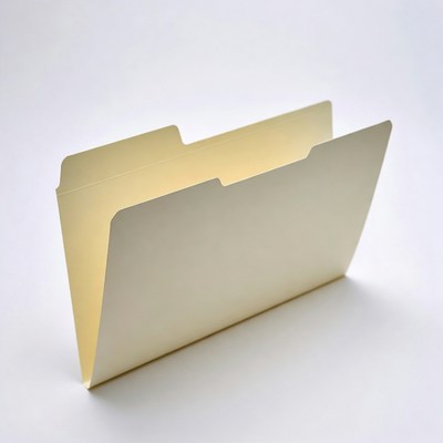 Open yellow manila folder