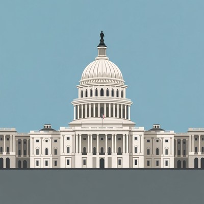 US Capitol Building Illustration