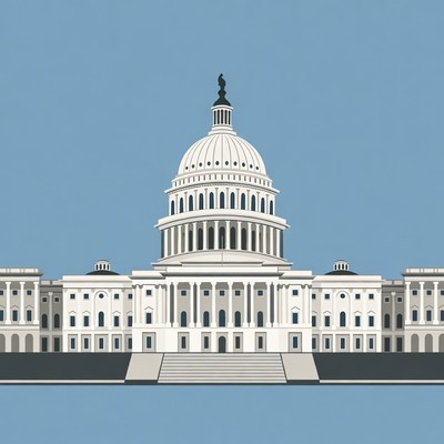 US Capitol Building Illustration