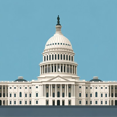 US Capitol Building Illustration