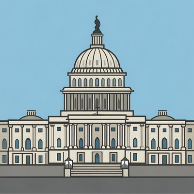 US Capitol Building Illustration