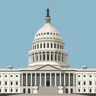US Capitol Building Illustration