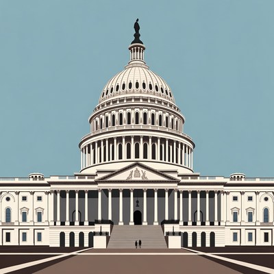 US Capitol Building Illustration