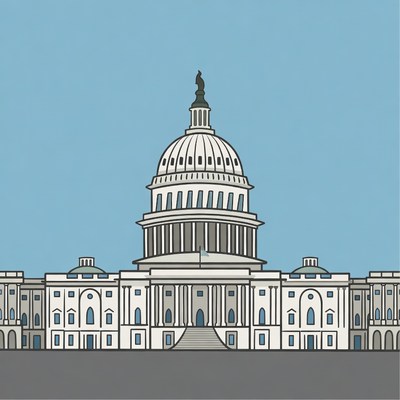 US Capitol Building Illustration