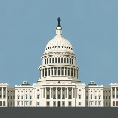 US Capitol Building Illustration