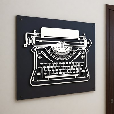Vintage Typewriter Wall Art