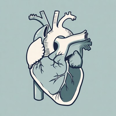Illustrated Human Heart Anatomy