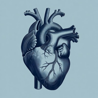 Detailed Human Heart Illustration