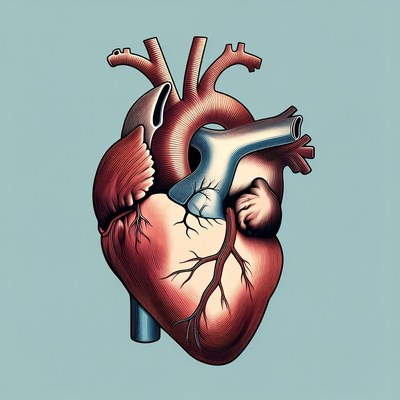 Detailed Human Heart Illustration