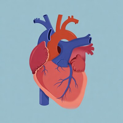 Illustrated Human Heart Anatomy