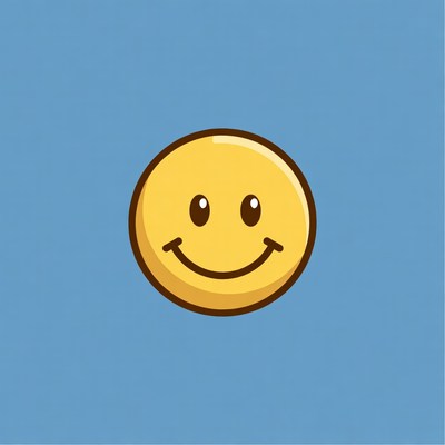 Smiling Yellow Emoji Face