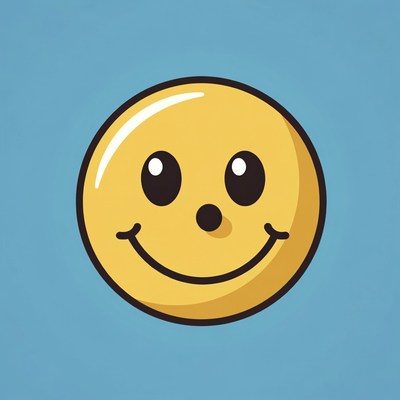 Smiling Yellow Emoticon Face
