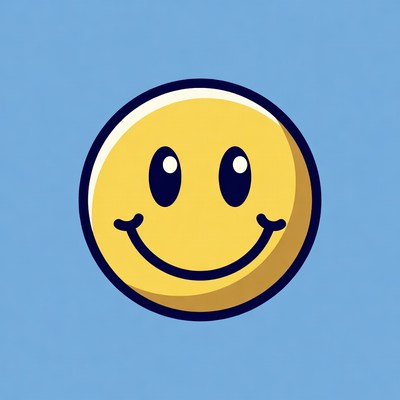 Smiling Yellow Emoticon Face