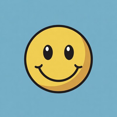 Smiling Yellow Emoticon Face