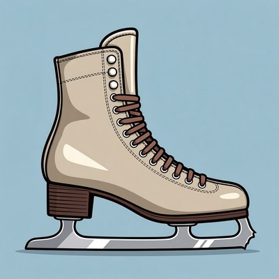 Ice Skate Illustration