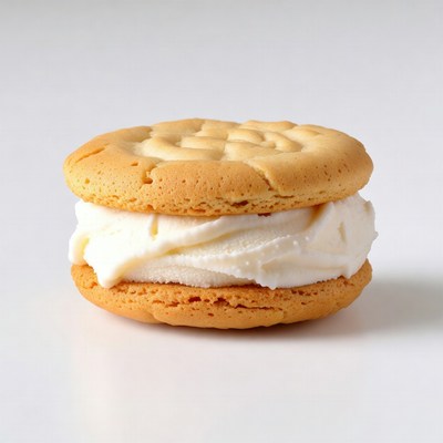Cream-filled cookie sandwich