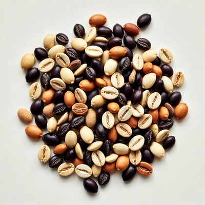 Mixed Color Beans Pile