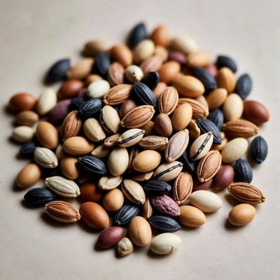 Colorful Mixed Seeds Pile