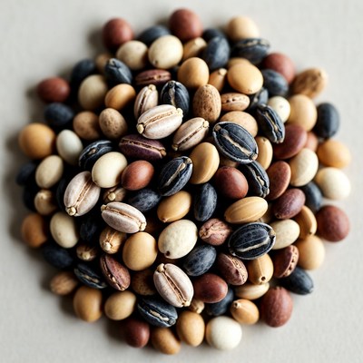 Mixed Color Beans Pile