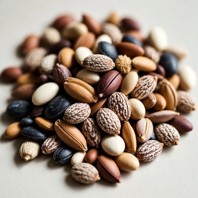 Mixed Colorful Beans Pile