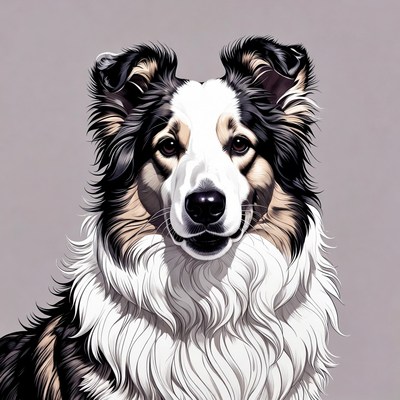 Border Collie dog portrait
