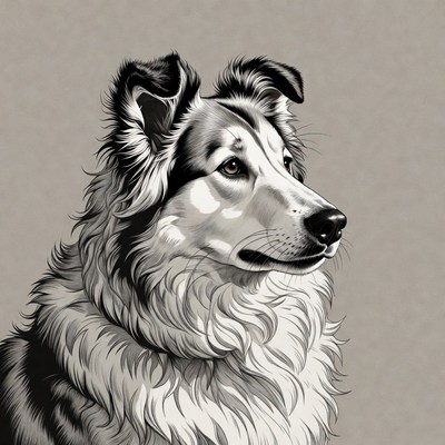 Border Collie dog portrait