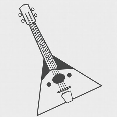 Cartoon Banjo Illustration