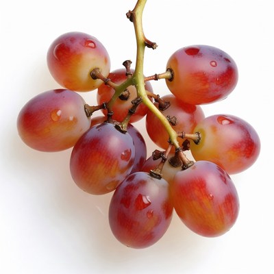 Fresh red grapes cluster