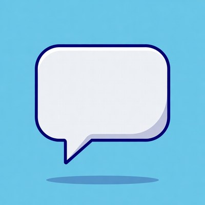 Blank Speech Bubble Illustration