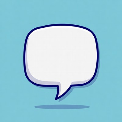 Blank Speech Bubble Illustration