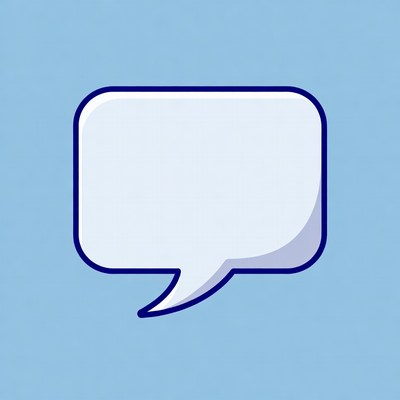 Blank Speech Bubble Illustration