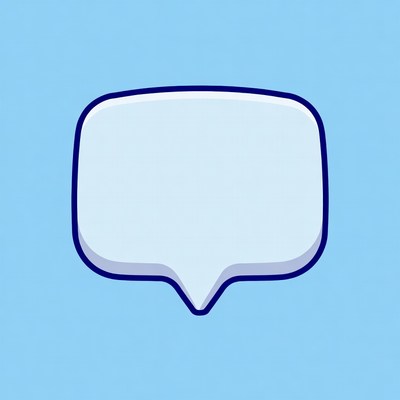 Empty Speech Bubble Illustration