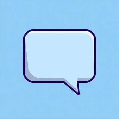 Empty Speech Bubble Icon