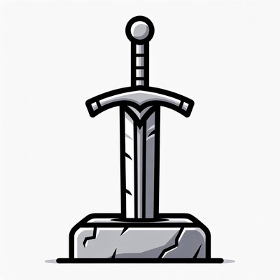 Sword in Stone Illustration