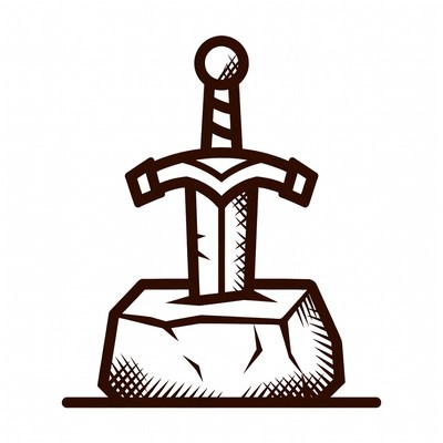Sword in the Stone Illustration